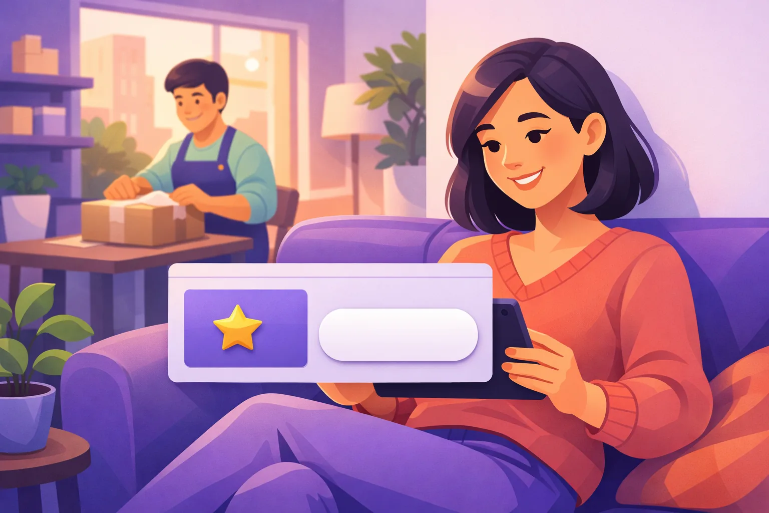 Shopper deciding on a Shopify product page with a Google review card beside the buy button