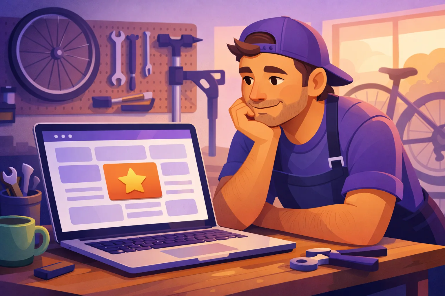 Business owner weighing whether the Google reviews on her website help her SEO