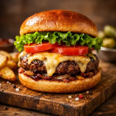 Burger photo the filter keeps