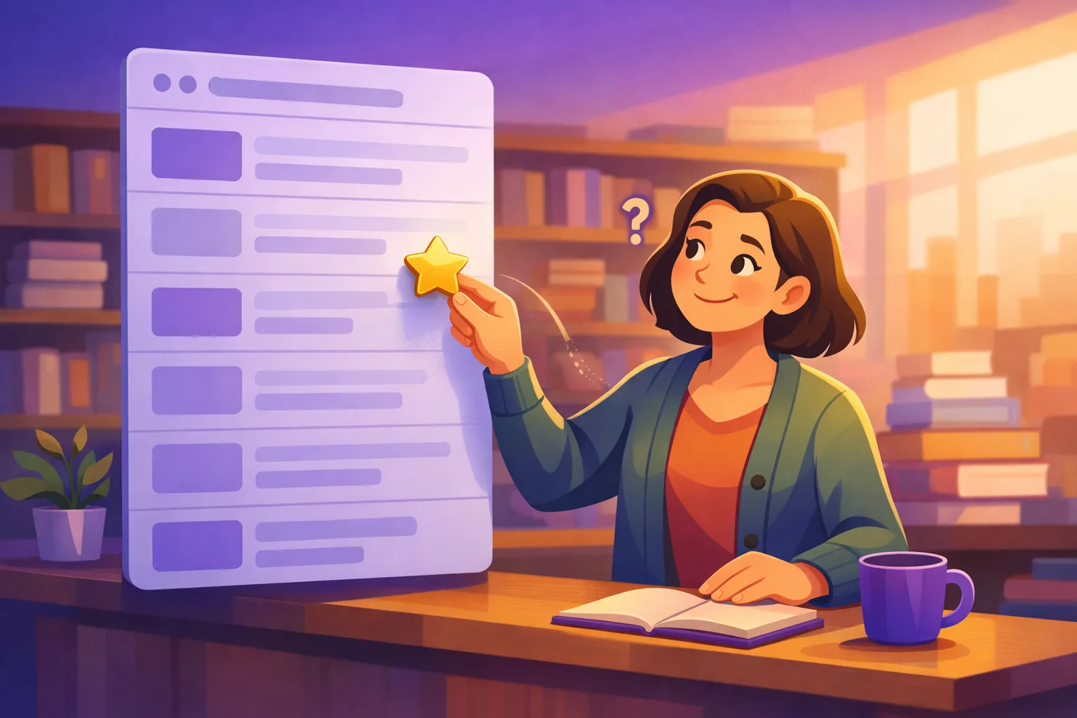 Business owner discovering the gold star won't attach to her own website's search listing